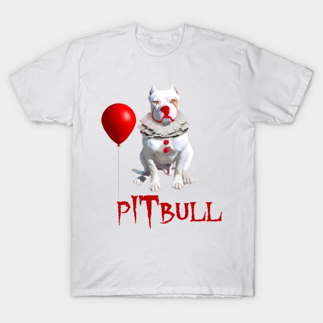 Pitbull Halloween T-shirts T-Shirt by Him